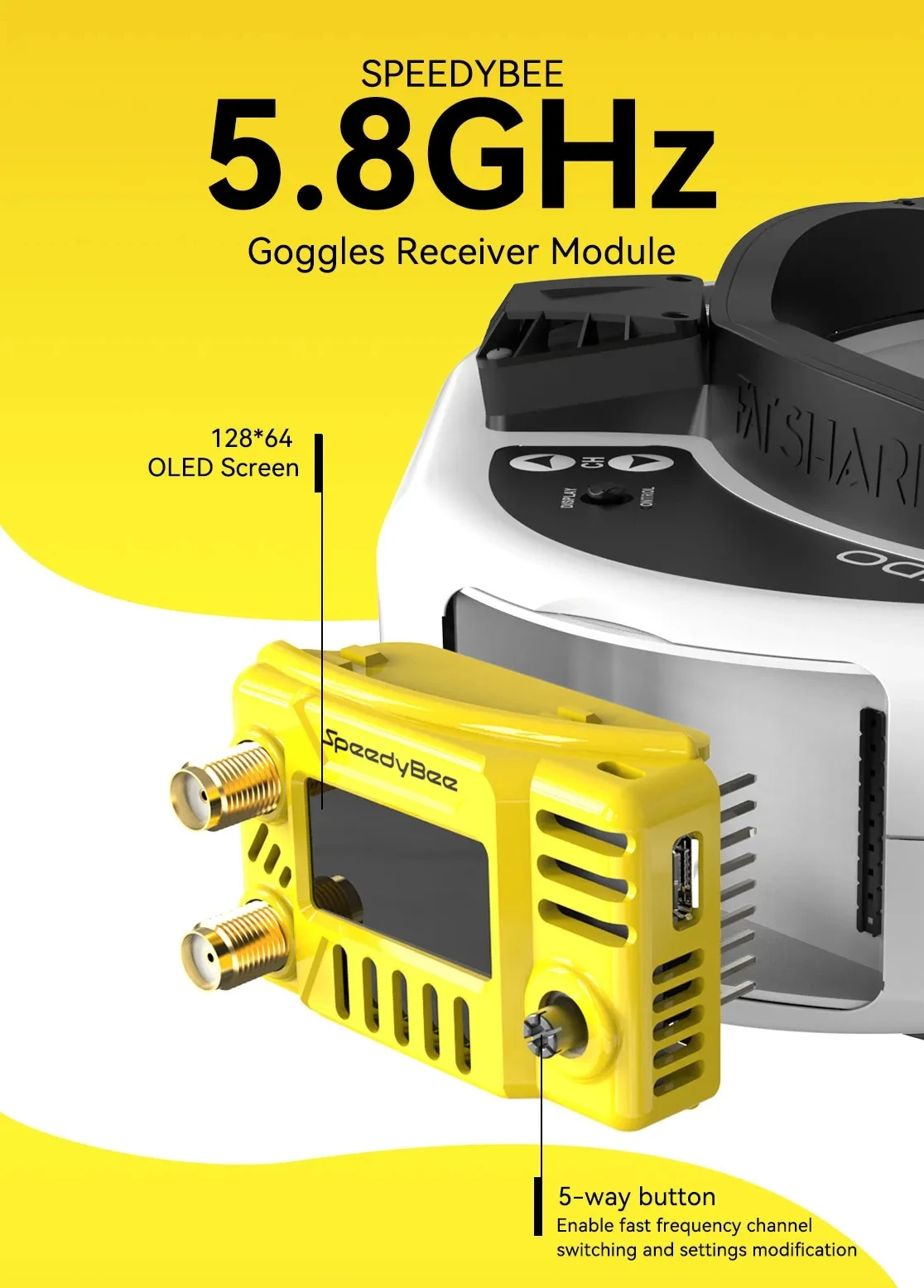 SpeedyBee FPV Goggles Module 5 - Drone Compass recension och pris