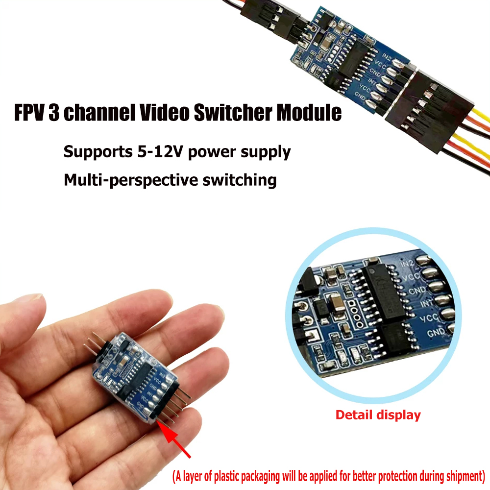5.8G 3 Channel Video Switcher  - Drone Battery recension och pris