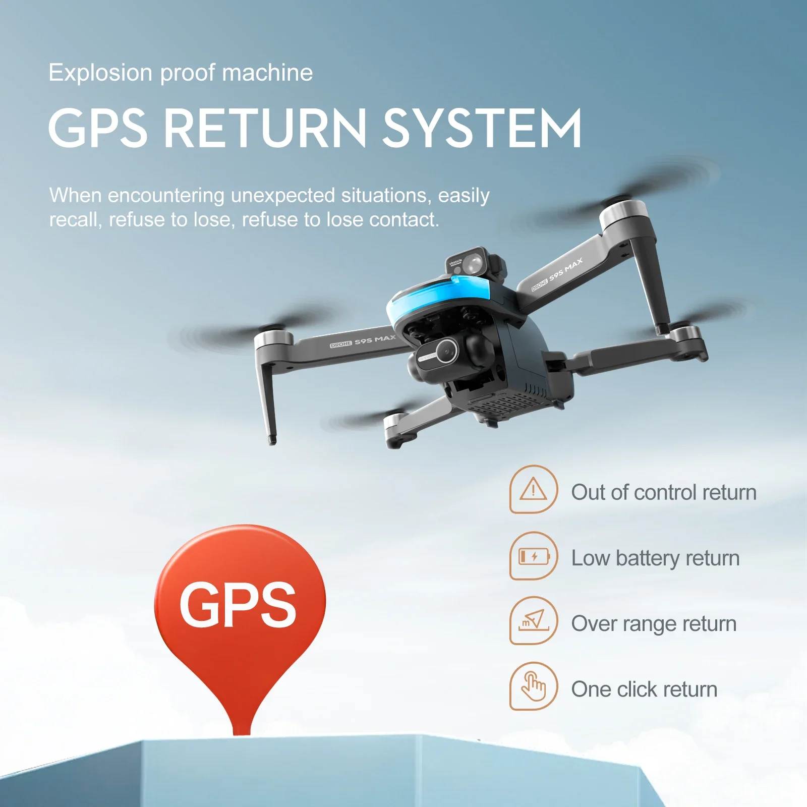 NEW S9S MAX MINI Drone 4K 2-Ax - Drone Gps Module recension och pris